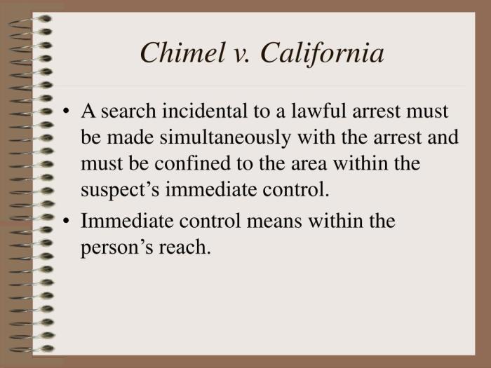 Chimel vs california case brief