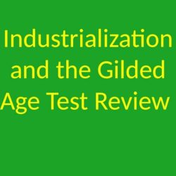 The industrialization and the gilded age test